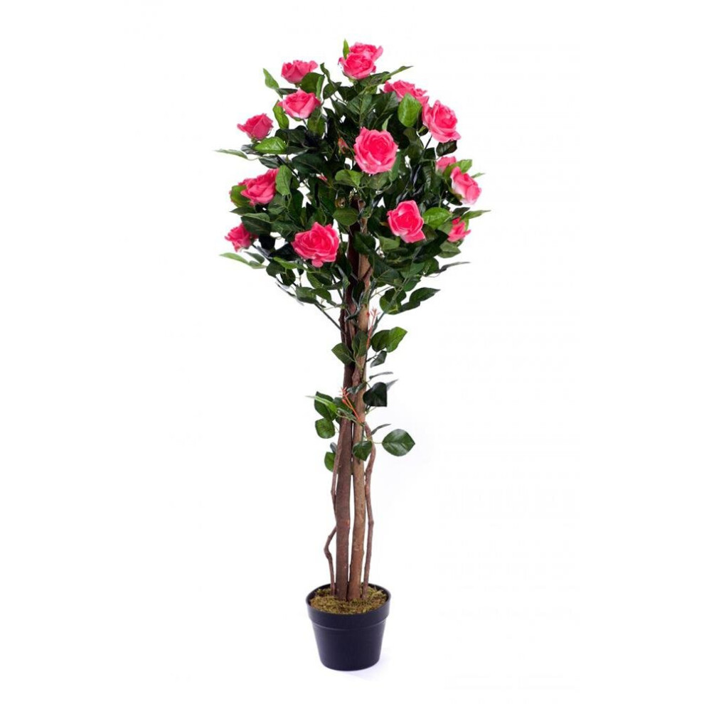(Pink) Best Artificial 4ft/120cm Rose Flower Tree