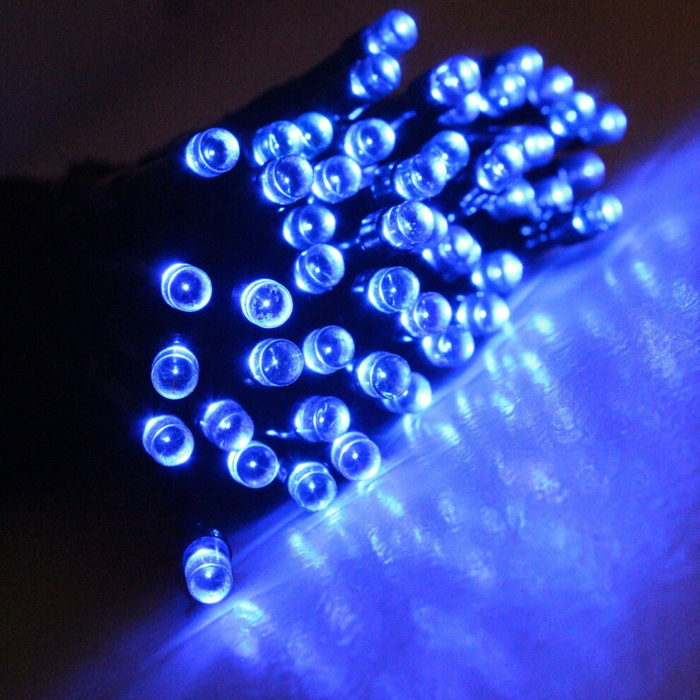 (30 LED's) Blue LED Outdoor Waterproof Battery 8 Multi-Function String Lights with Timer