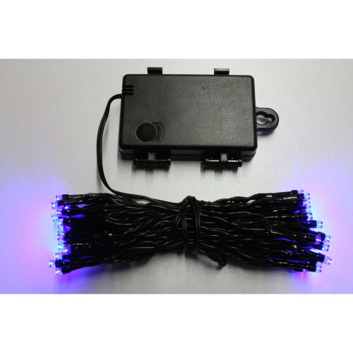 (30 LED's) Blue LED Outdoor Waterproof Battery 8 Multi-Function String Lights with Timer 2