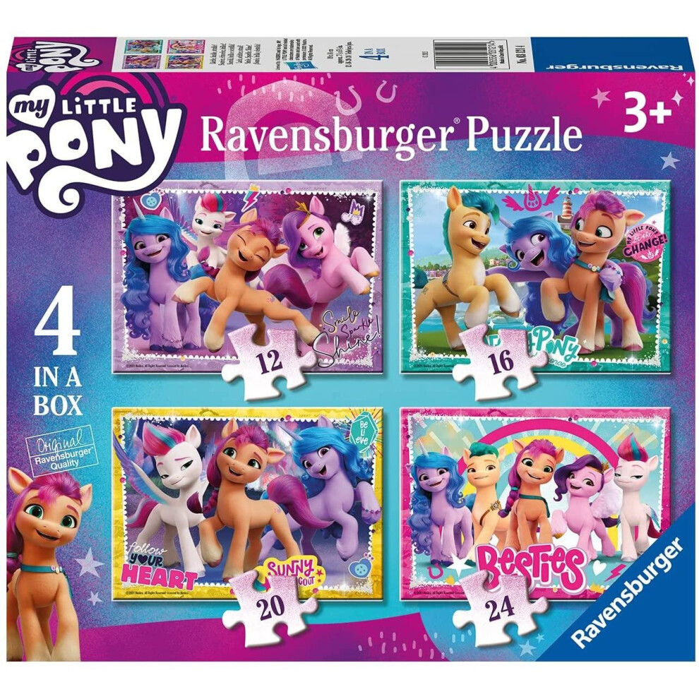 Ravensburger My Little Pony The Movie 2- 4 In A Box Jigsaw Puzzles