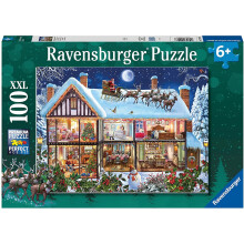 Ravensburger Christmas derhjemme 100 stykke puslespil til b?rn - 12996 - Hvert stykke er unikke stykker passer perfekt sammen
