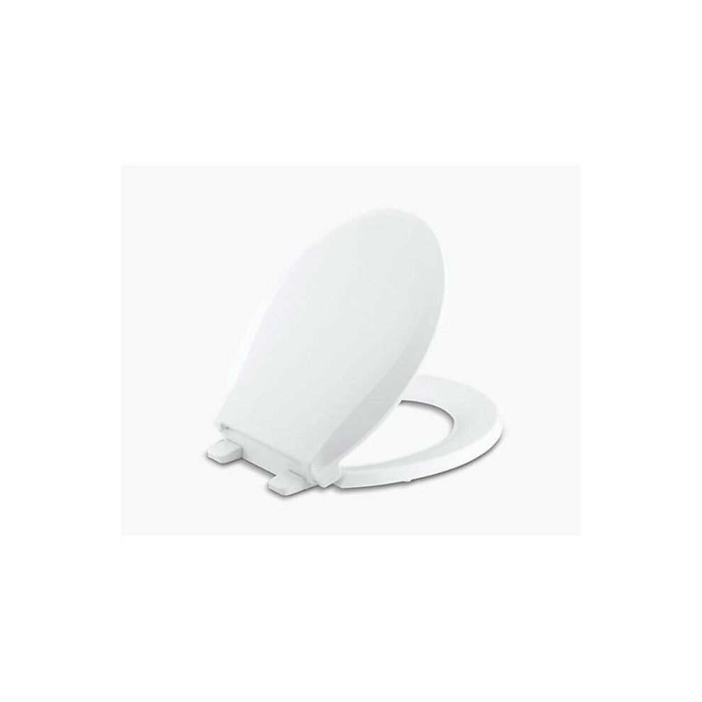 Cachet Slow Close Round Plastic Toilet Seat, White 769593006812