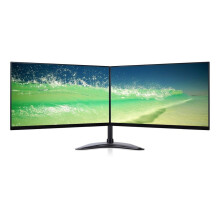 Dual Monitor (2x22") HD WideScreens Monitors Set VGA DVI Dual Stand x1 - Refurbished
