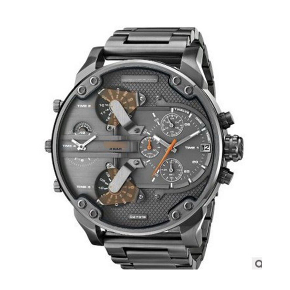 (Red) Men's Fashion Luxury Watch Alloy Sport Analog Quartz Exquisite Wristwatches