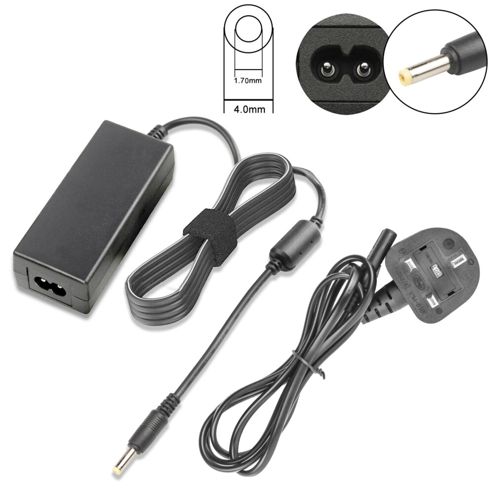 Futurebatt 19V 1.58A 30W Ac Laptop Adapter Power Charger For Hp Mini 110 210 700 730 1000 1100 6901489001189