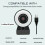 2K HD Autofocus USB 2.0 Webcam With LED Ring Light 360 Adjustable For PC/Laptop 9