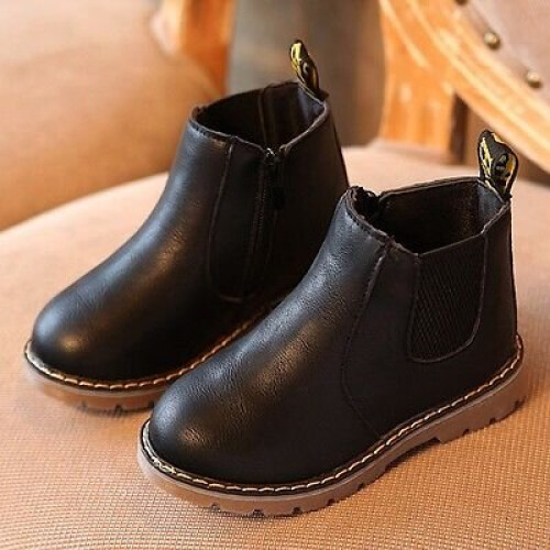 Children's black ankle boots best sale