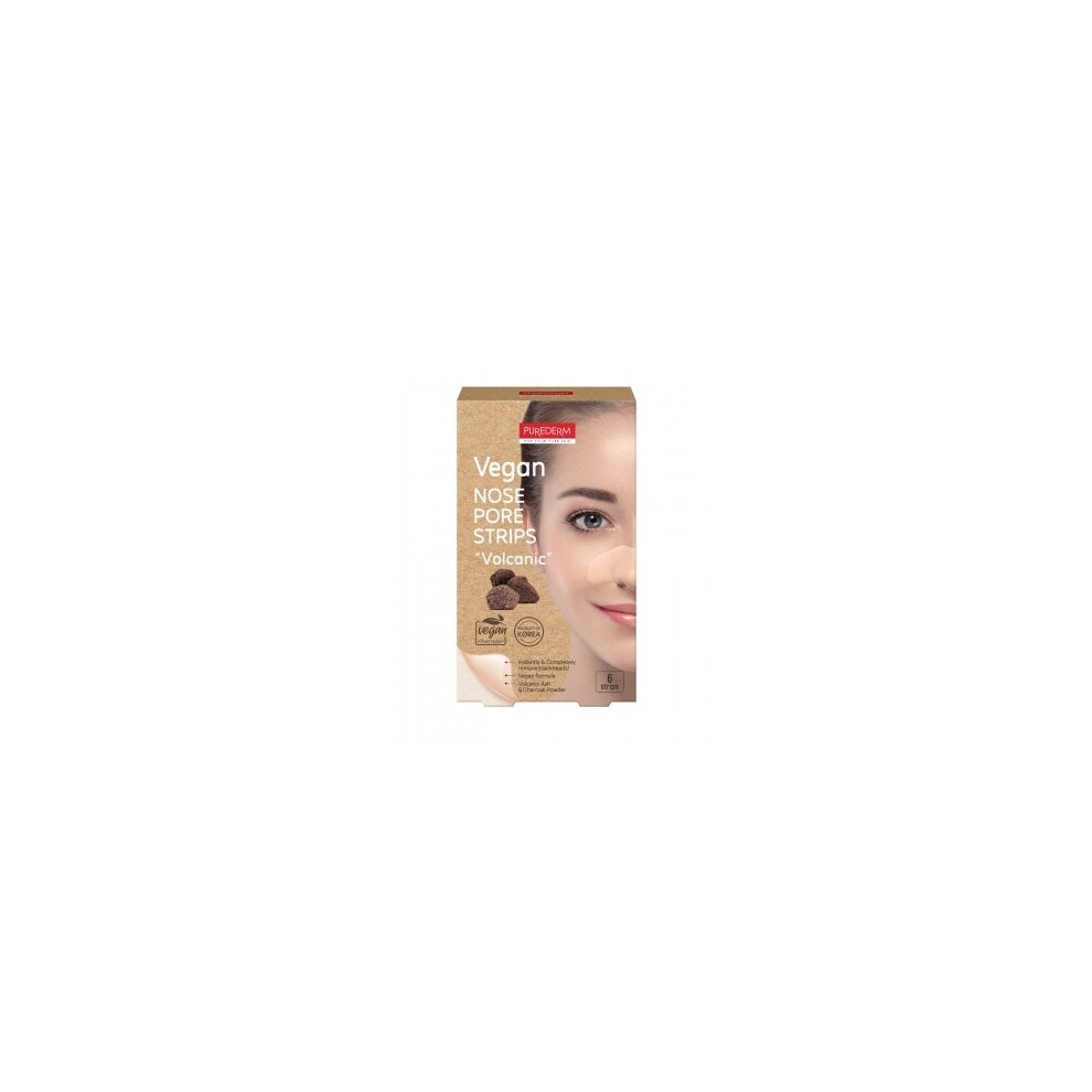 Purederm Vegan Nose Pore Volcanic Strips (6 STRIPS)
