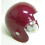 Micro Football Helmet Shell - Cardinal Metallic 1