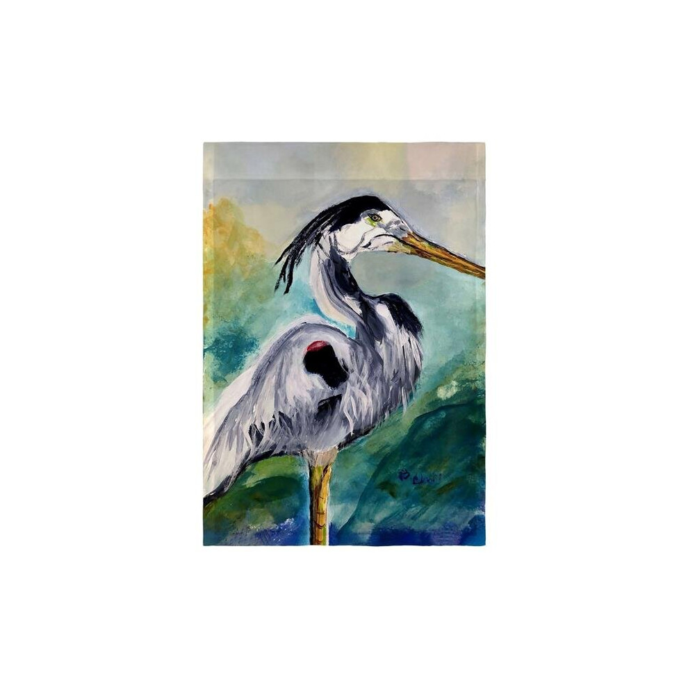 12.5 x 18 in. Betsys Blue Heron Flag