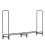 8ft Firewood Rack Heavy Duty Large Wood Bin Holder 2