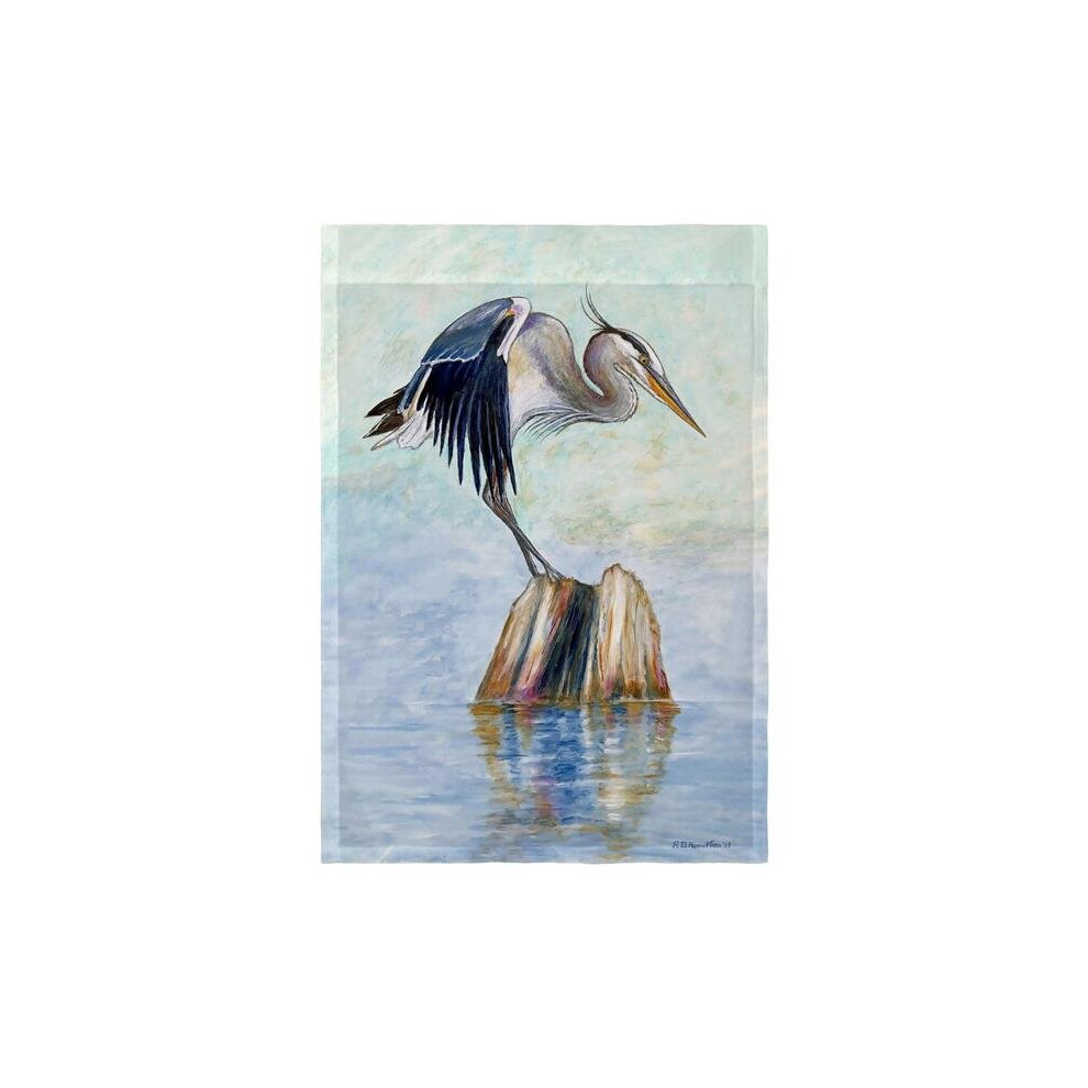 12.5 x 18 in. Balancing Heron Flag