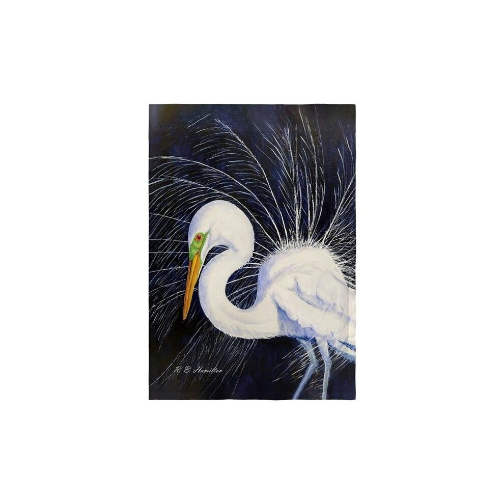 12.5 x 18 in. Breeding Egret Flag