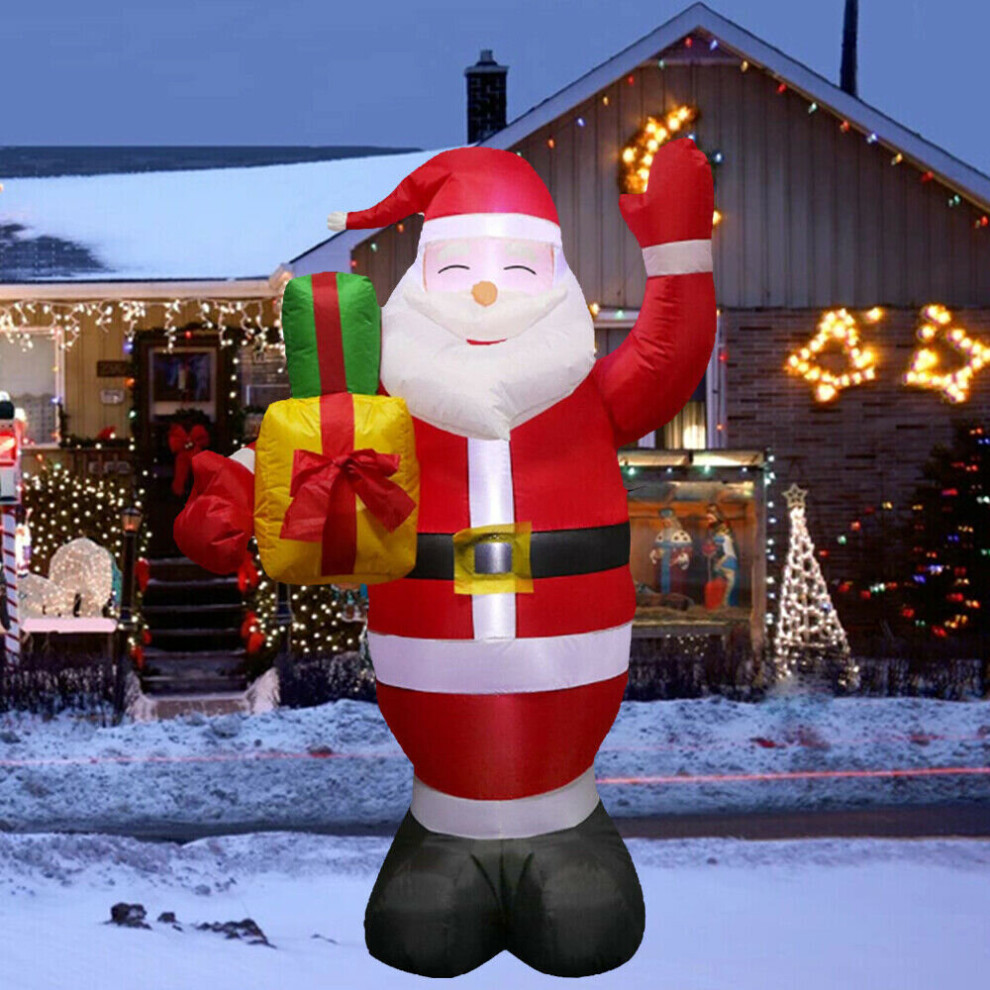 (Santa Claus) 1.5m Giant LED Christmas Santa Inflatable Snowman Yard Blow Up Outdoor Decor