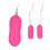 (Pink) Bullet Dual Vibrator 10 Speed Remote Vibrating 1