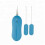 (Blue) Bullet Dual Vibrator 10 Speed Remote Vibrating 1