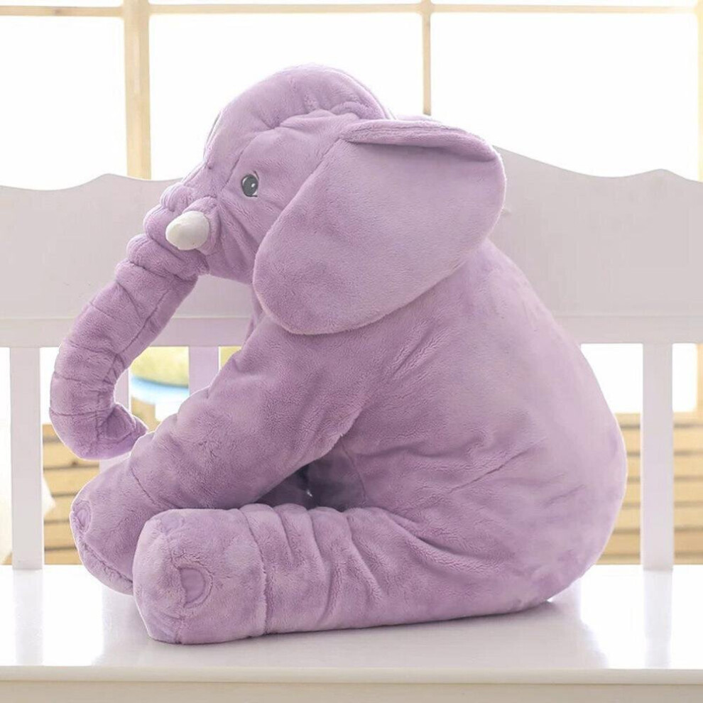 (60 cm, Purple) Giant Elephant Plush Toy Baby Pillow