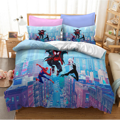 (Style 03, Double) Spiderman Bedding Single Double Duvet Cover Set