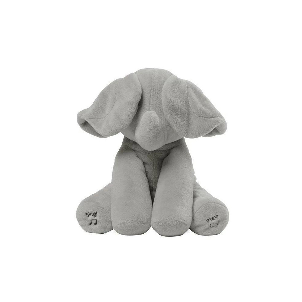 Peek a boo animated singing elephant flappy plush toys gift for baby online