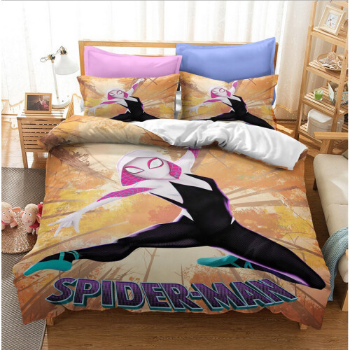 (Style 08, Single) Spiderman Bedding Single Double Duvet Cover Set