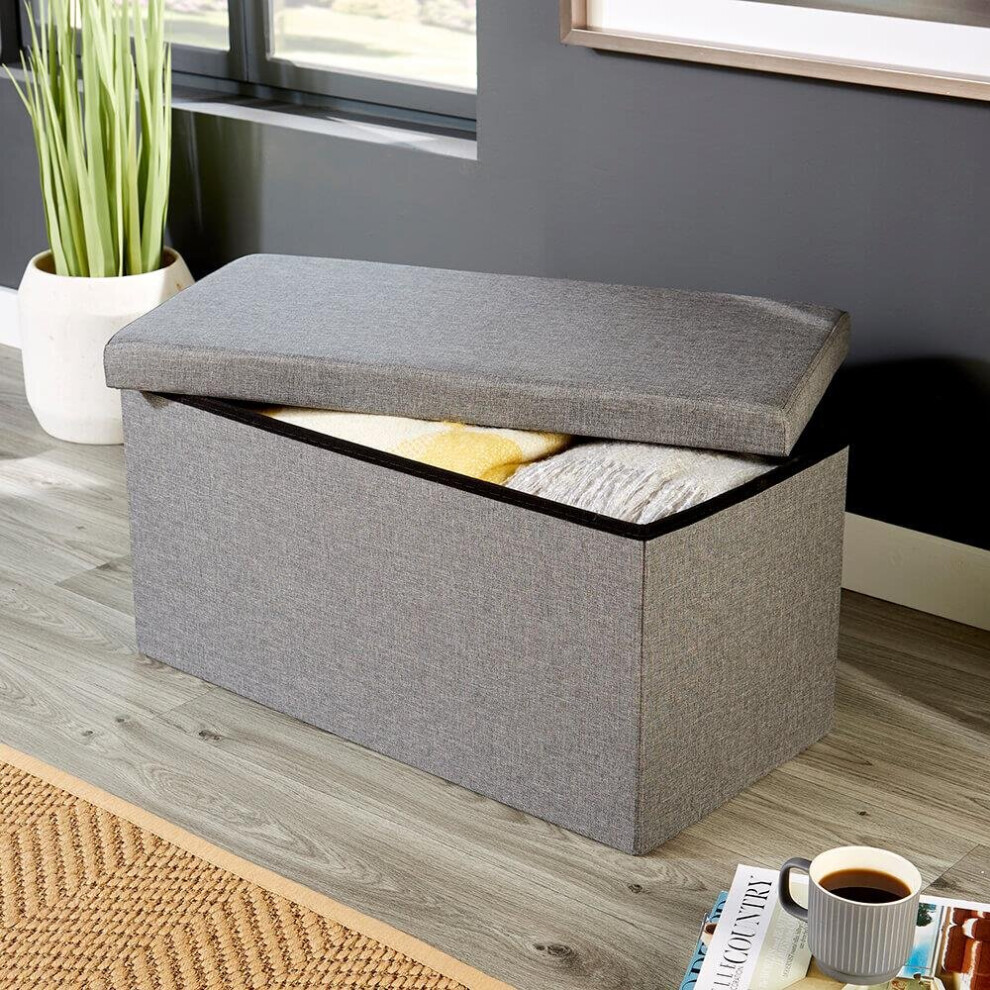 Rectangular Folding Storage Ottoman