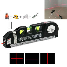 Black Multipurpose Laser Level Line Tool Measurement Lazer Spirit Level Leveling Wall