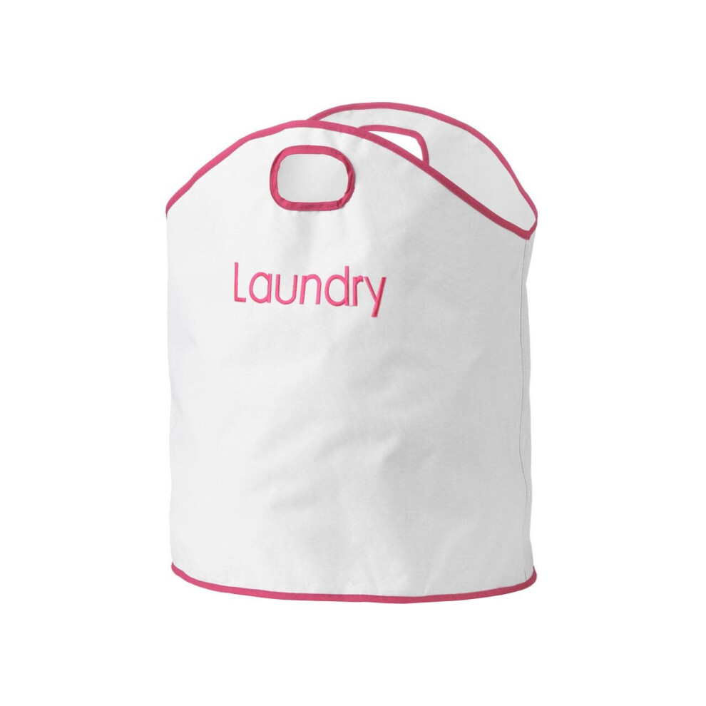Premier Housewares Oxfordhot Pink Trim Laundry Bag