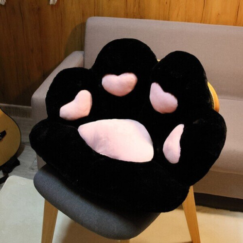 (70cm, White) Stuffed  Soft Paw Pillow Animal Seat 1