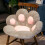 (70cm, White) Stuffed  Soft Paw Pillow Animal Seat 12