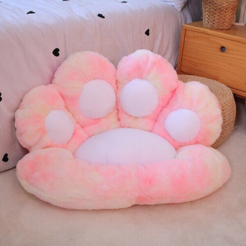 (70cm, White) Stuffed  Soft Paw Pillow Animal Seat 2
