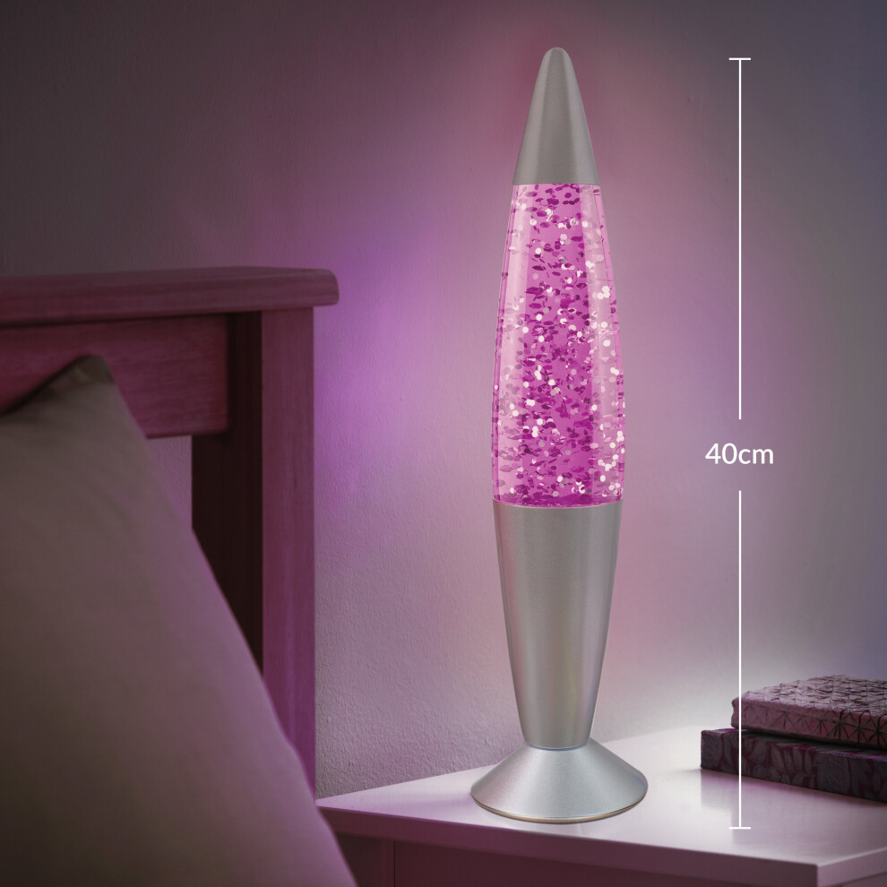 Tall on sale glitter lamp