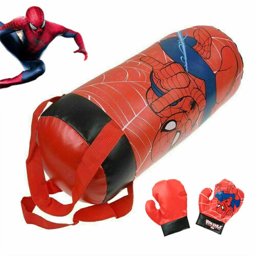 Conjunto de luvas de boxe para crianças com saco de boxe Brinquedo 1