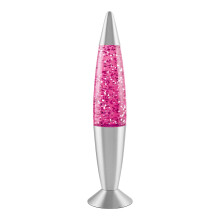 Global Gizmos 48620 Classic Lava Lamp / 16in Tall / Pink Glitter Light