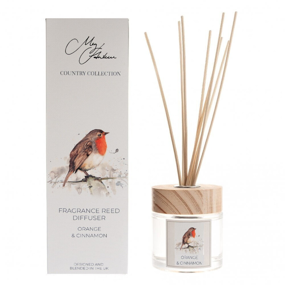 Meg Hawkins Robin Home Decor Fragranced Reed Diffuser Orange & Cinnamon