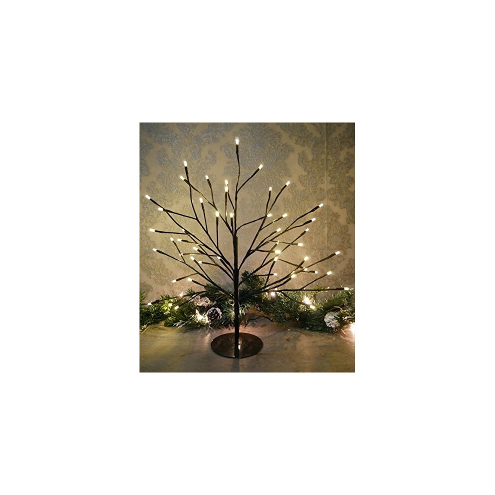 Rustic 45cm Luxury Black Twig Tree Birch Christmas Tree Pre-lit