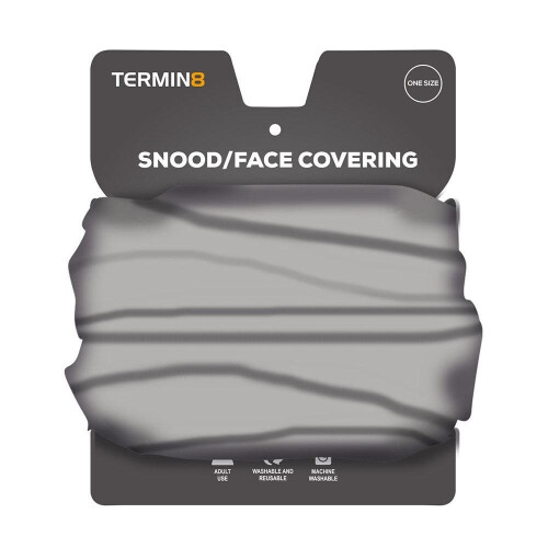 Termin8 Snood/Face Covering Unisex Stylish Mask, Light Grey 1