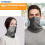 Termin8 Snood/Face Covering Unisex Stylish Mask, Light Grey 3