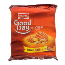 (PACK OF 1) Britannia Good Day Cashew Cookies(8*90g) 720g ,Melt In Mouth Cookies Loaded with Cashew Nuts and Butter