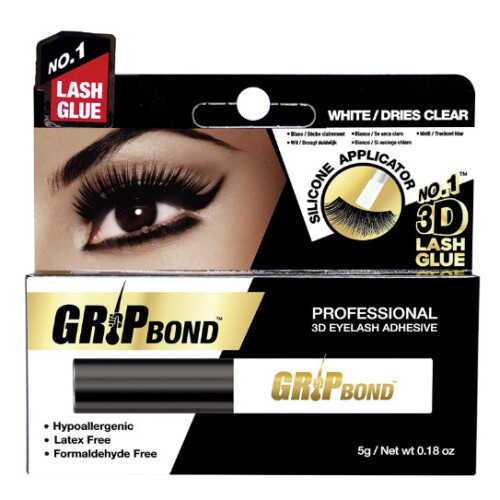 EBIN 4Ever Grip Bond Eyelash Adhesive White/Dries Clear