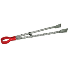 (Red) 18" Professional  Stainless Steel Grill BBQ Tongs