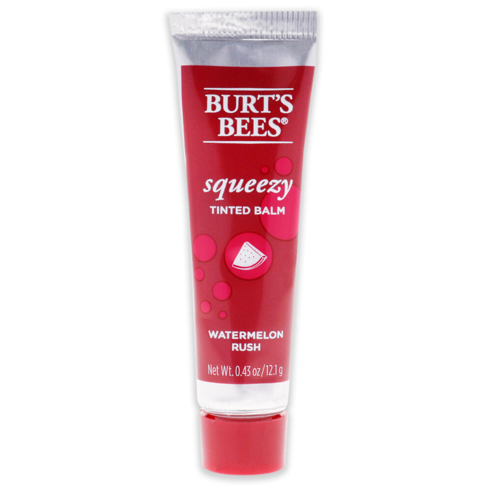 Burts Bees Squeezy Tinted Lip Balm - Watermelon Rush for Women 0.43 oz Lip Balm