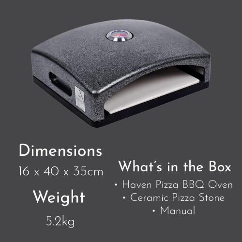 Haven Mini Outdoor BBQ Pizza Oven 2
