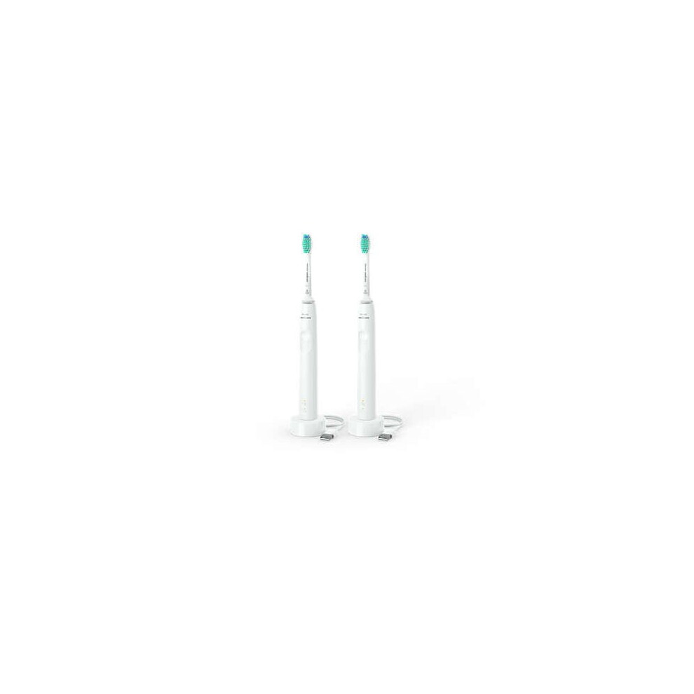 Philips - Sonicare 3100 White 2 Pack HX3675/13