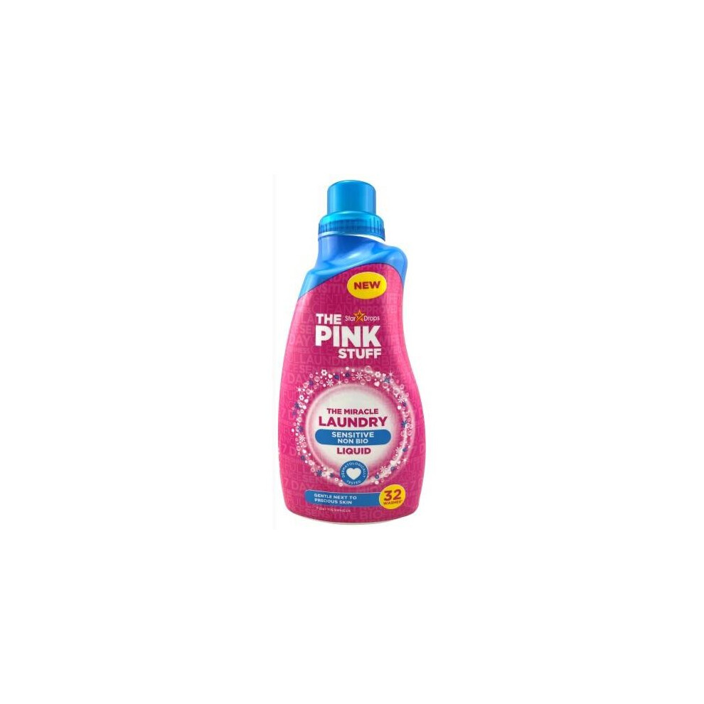 Stardrops The Pink Stuff Laundry Sensitive Non Bio Liquid 960ml