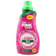 Stardrops The Pink Stuff Liquide lave-linge bio 960 ml – Élimine les taches tenaces dès le premier lavage, parfum frais et fruité