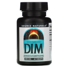 Source Naturals, DIM, 200 mg, 60 Tabletter