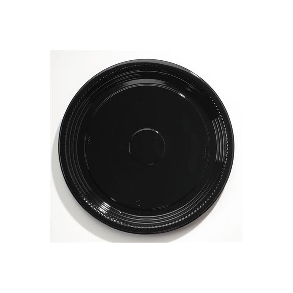 18 in. dia Caterline Casuals Thermoformed Platters, Black-image-OPC-P8M7CMV-NEW