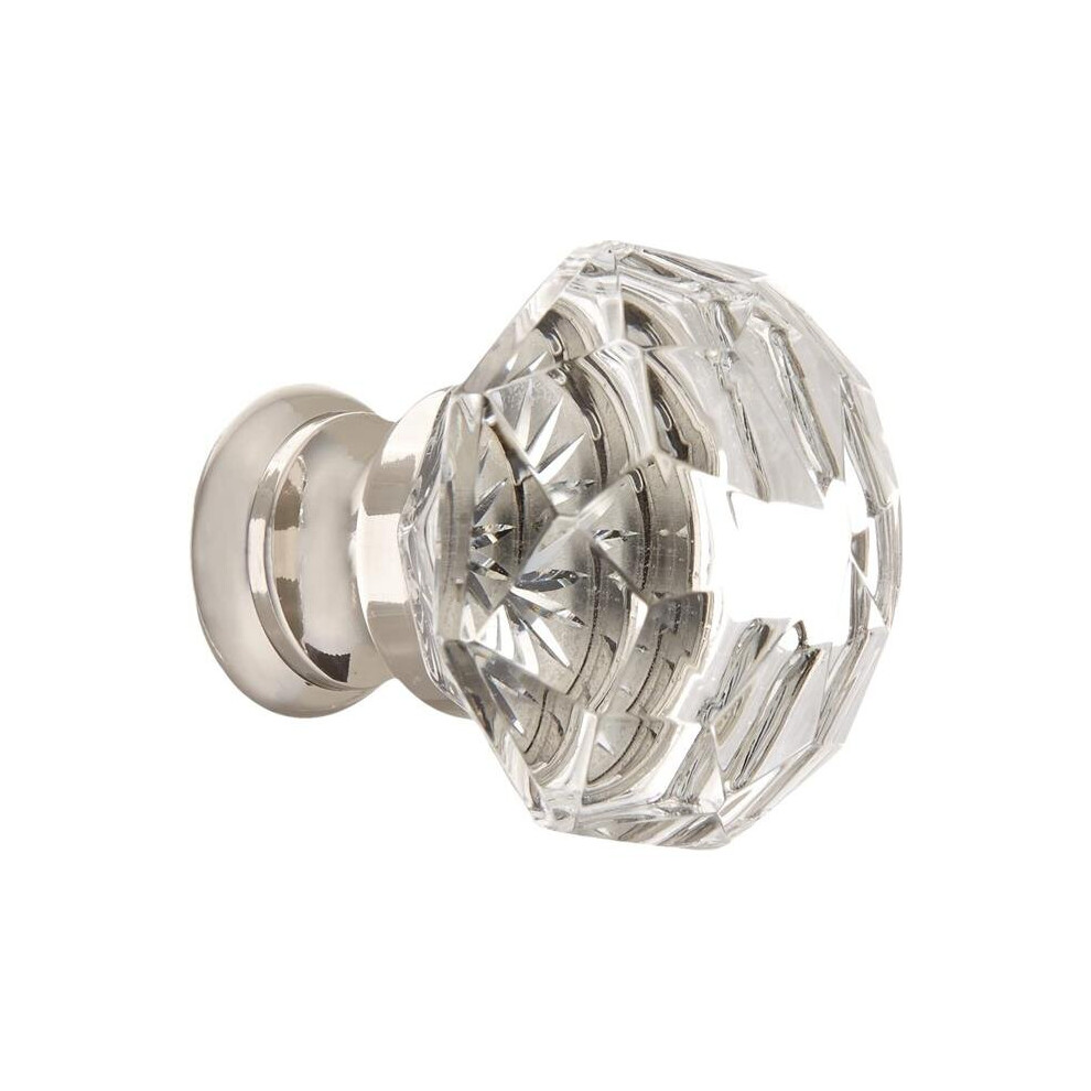 1.25 In. Diamond Cabinet Knob, Bright Nickel 751759131483