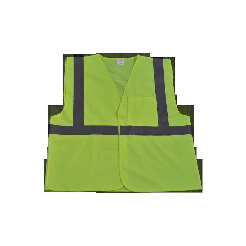 Lv2-Ec-L-Xl Safety Vest Economy Line Ansi Class Ii Lime Solid, Large & Extra Large 756873379537