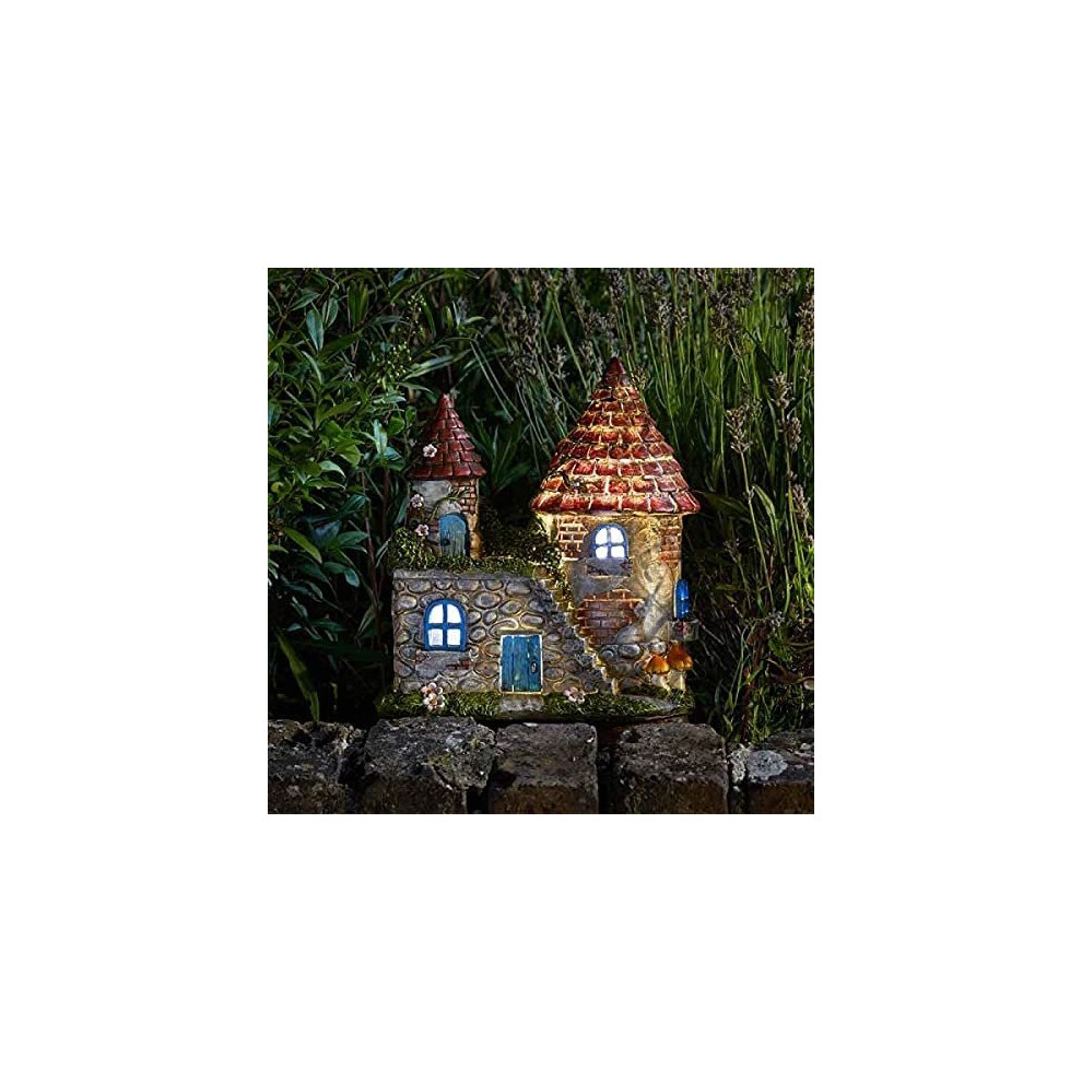 Solar Garden Decoration Light LED Ornament Outdoor Castle House